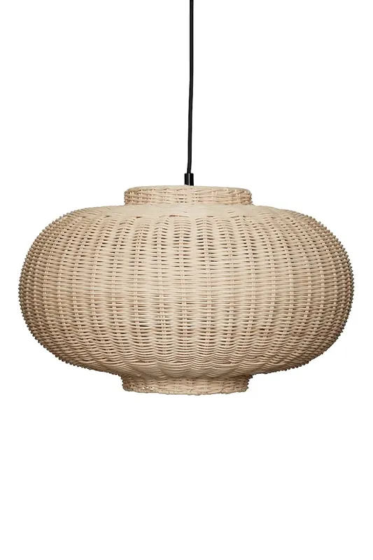 Hübsch lampa ścienna z rattanu 45 x 27 cm