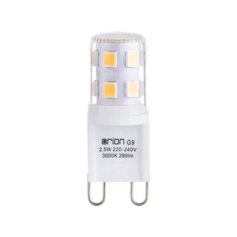 Żarówka sztyft LED, przezroczysta, G9, 2,5 W, 3000 K, 280 lm