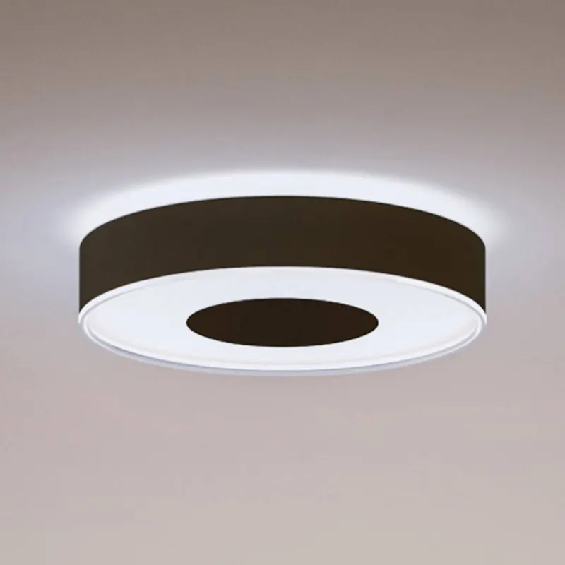 Lampa sufitowa LED Philips Hue Infuse, 38,1 cm, czarna, z funkcją ściemniany.