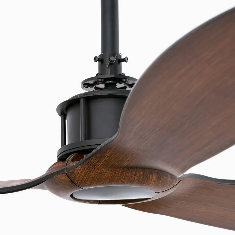 Wentylator sufitowy Just Fan M, Ø 128 cm, czarny/ciemne drewno