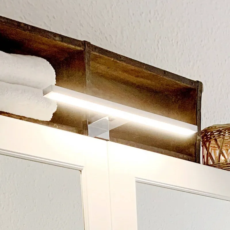 Oświetlenie lustra LED Mira, szerokość 30 cm, chrom, metal, 4000 K