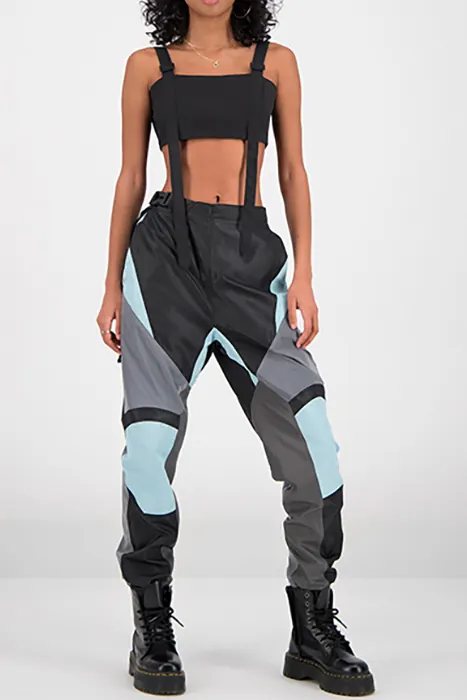 Daily Paper Light Blue Firt Pants Maat: S | Cargobroeken Outlet | Dames | Blauw