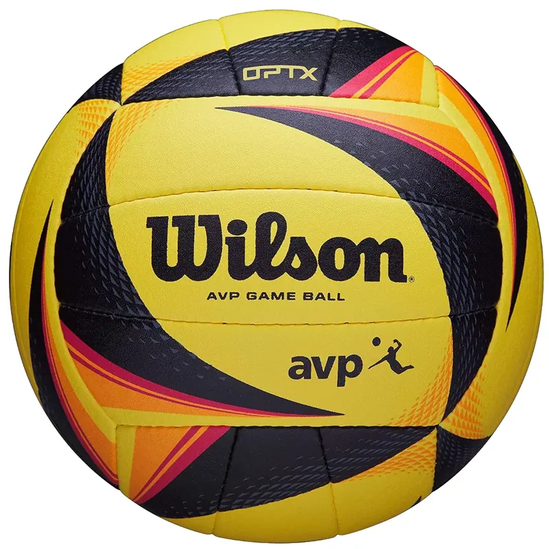 Wilson OPTX AVP Official Game Ball WTH00020XB, Unisex, Żółte, piłki do siatkówki, Guma, rozmiar: 5
