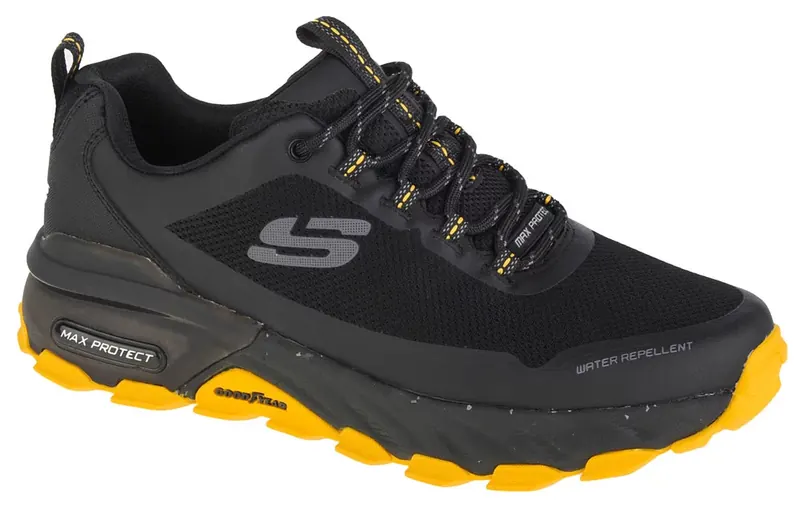 Skechers Max Protect-Liberated 237301-BKYL, Męskie, Czarne, buty sneakers, tkanina, rozmiar: 41