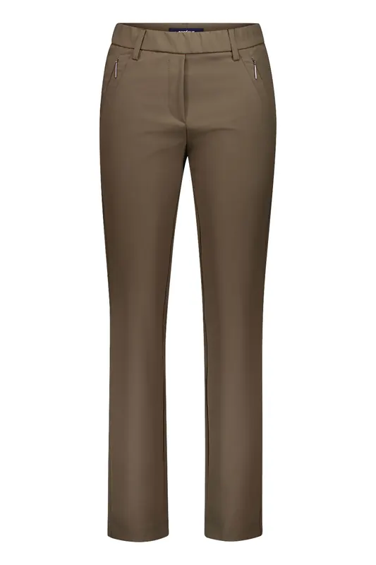 Atelier Gardeur Zene57-602471 Khaki Maat: 44 | Pantalons Outlet | Dames | Bruin
