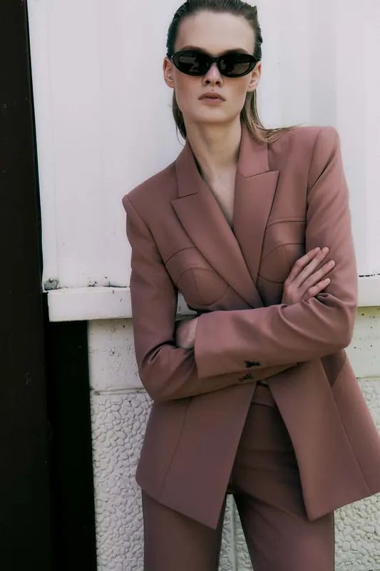 Blazer tailoring bustier