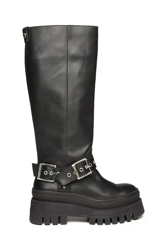 Steve Madden Cruz Boots Black Leather Maat: 39 | Laarzen Outlet | Dames | Zwart
