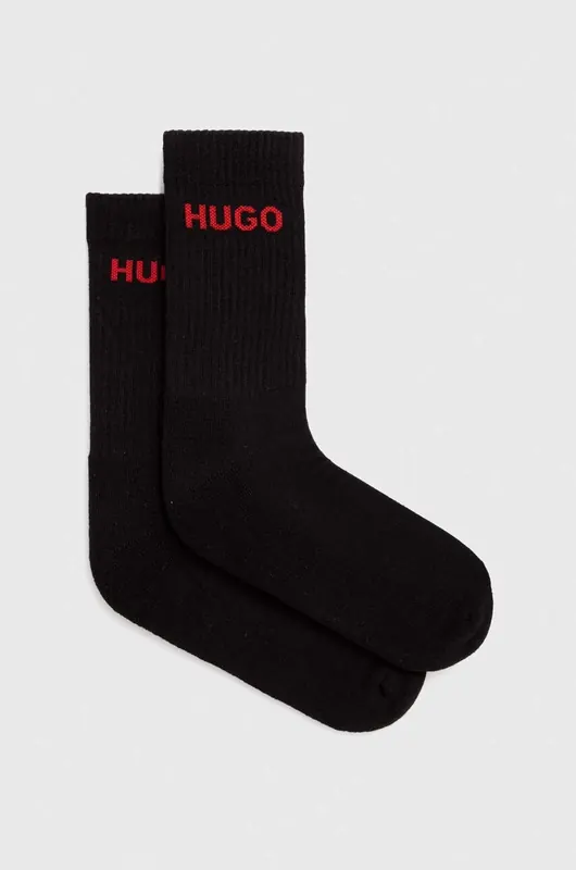 HUGO skarpety męskie z bawełną 6P QS RIB LOGO CC 6-pack