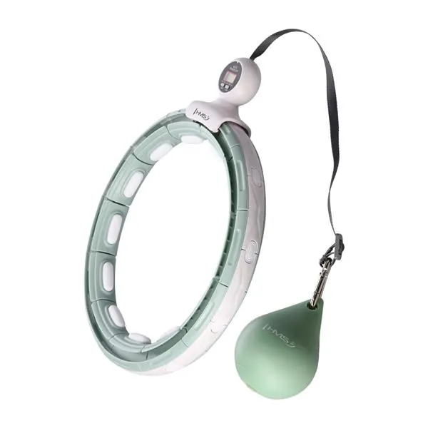 HHM15 Hula Hop Green Z Magnesem I Obciążnikiem + Licznik HMS