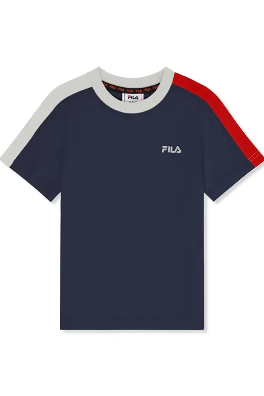 FILA Nugola Regular T-shirt Black Iris Maat: 122/128 | T-Shirts Outlet | kids | Blauw