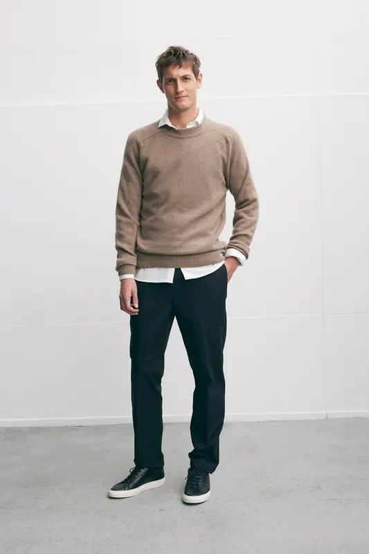 The Goodpeople Kiosk Knitwear Mocca Maat: L | Sweaters Outlet | Heren | Bruin