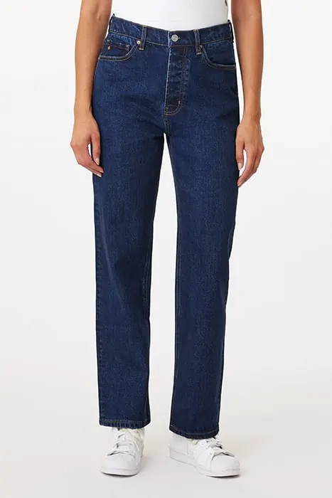 Scotch & Soda The Sky Highest Rise Straight Straight Up Maat: W26 | Straight Jeans Outlet | Dames | Blauw