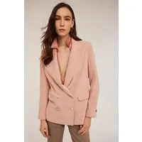 Motivi Double-breasted Oversized Blazer Powder Pink Maat: 34 | Blazers Outlet | Dames | Roze