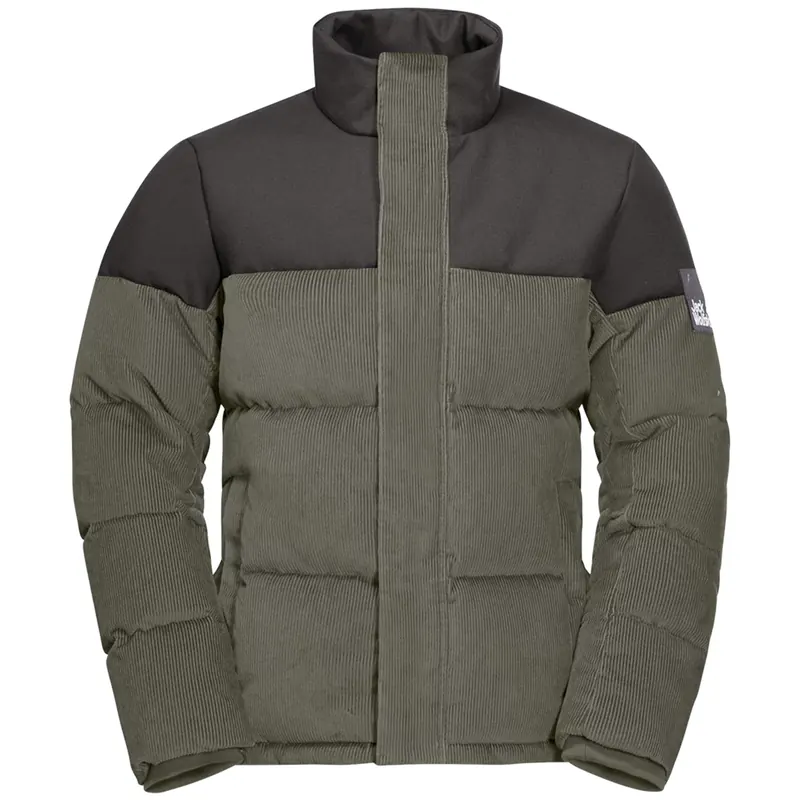 Jack Wolfskin Nature Corduroy Jkt M 1206331-4550, Męskie, Zielone, kurtki, poliester, rozmiar: S
