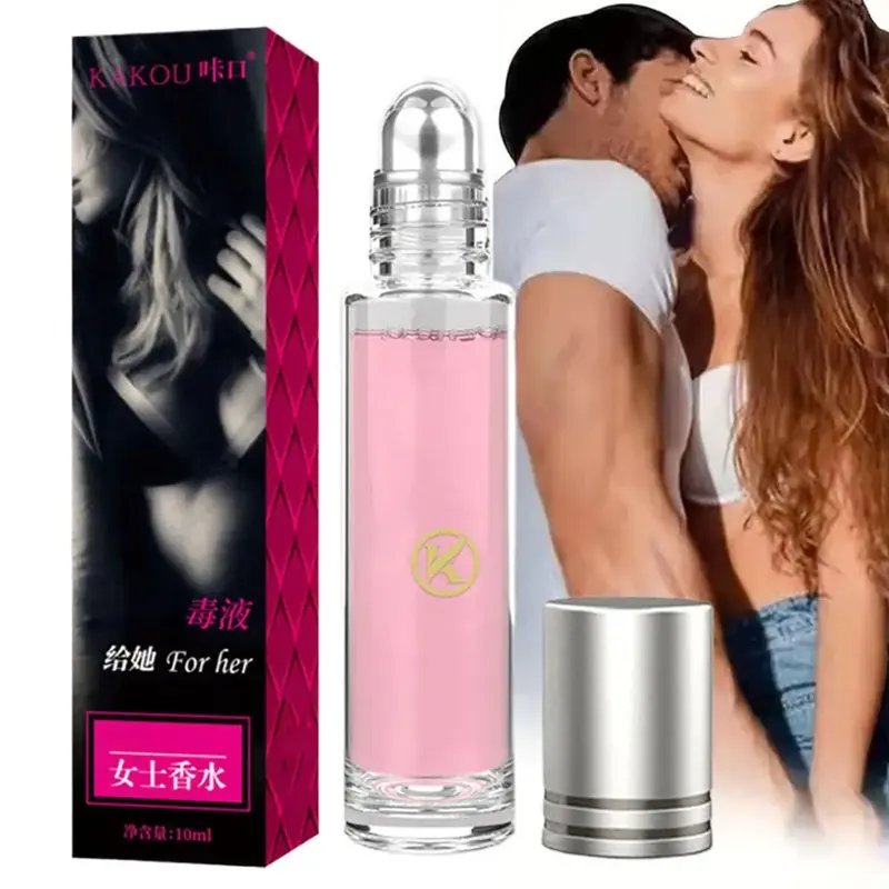 10ml Feromonowa Pokusa Trwały Perfumowany Balsam do Ciała w Kuli Mini Przenośny Unisex Roll On Eau De Toilette Świeży Naturalny Zapach
