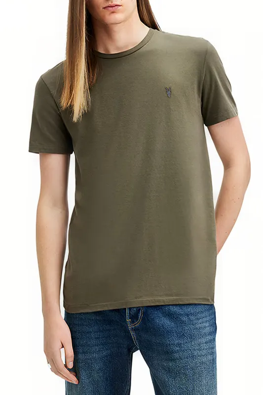 AllSaints Tonic Ss Crew Boa Green Maat: S | Basic T-Shirts Outlet | Heren | Groen