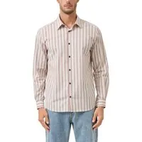 s.Oliver  Shirts Offwhite Pink Maat: S | Casual Overhemden Outlet | Heren | Roze