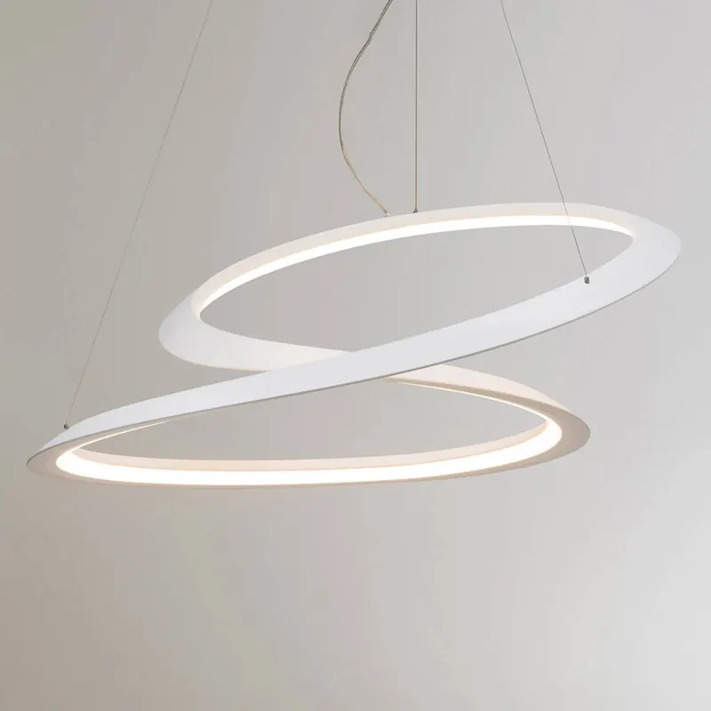 Lampa wisząca Nemo Kepler 2,700K Down Ø84cm biała