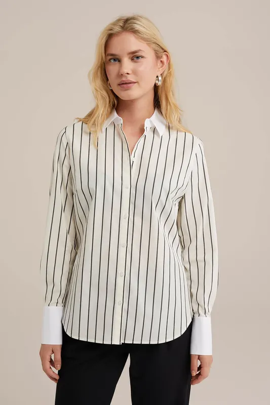 We Fashion Blouse Black Maat: S | Overhemden Outlet | Dames | Zwart