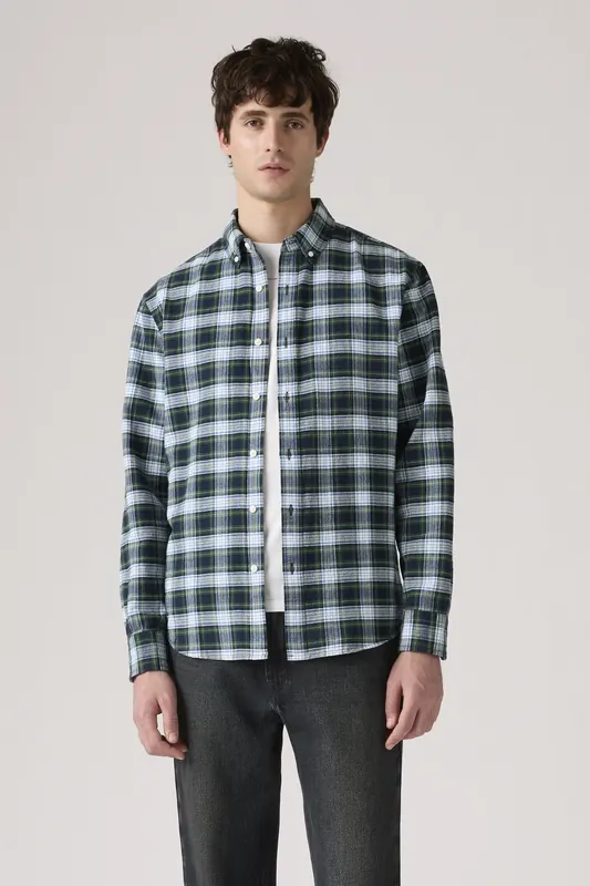 Levi's Authentic Button-down Shirt Maat: XL | Casual Overhemden Outlet | Heren | Groen