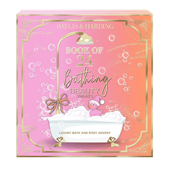 Baylis & harding Kalendarz adwentowy z olejem jojoba, wanilią i migdałami, zestaw prezentowy