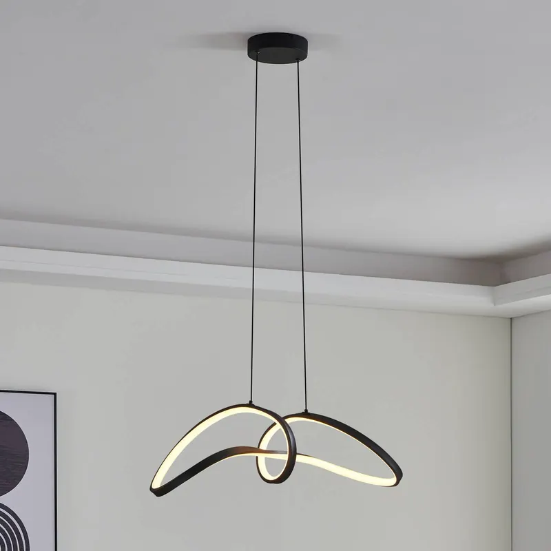 EGLO connect żyrandol LED Calarossa-Z, czarny, aluminium