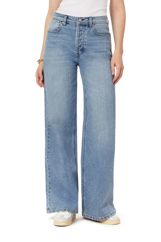 Scotch & Soda The Wave Highest Rise Wide Leg Williamsburg Maat: W24 | Wijde Broeken Outlet | Dames | Blauw