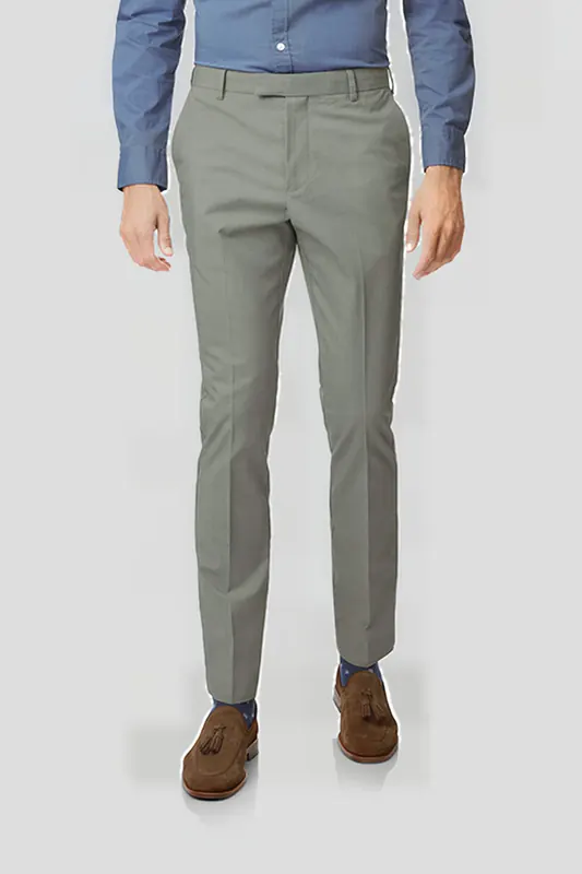 Charles Tyrwhitt Esf Olive Non-iron Stretch Trousers Maat: W30L34 | Kostuumbroeken Outlet | Heren | Bruin