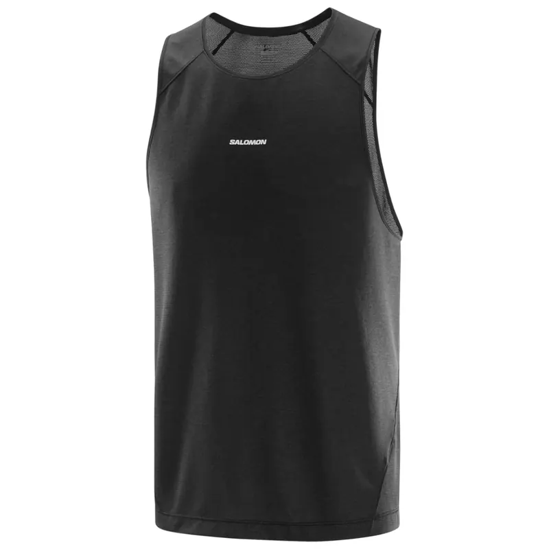 Salomon SHKout Core Tank LC2424800, Męskie, Czarne, t-shirty, poliester, rozmiar: L