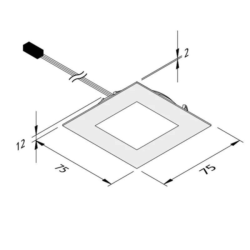 Oświetlenie meblowe LED Dynamic FAQ 68 stal 3W CCT