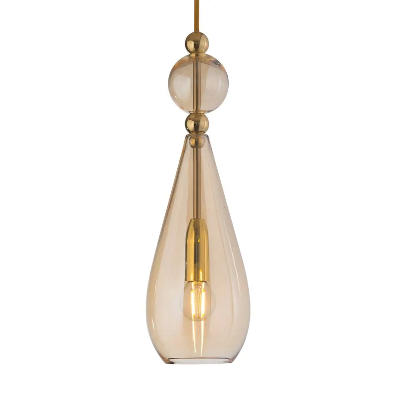 EBB & FLOW Smykke M Lampa wisząca złota złota-dymna
