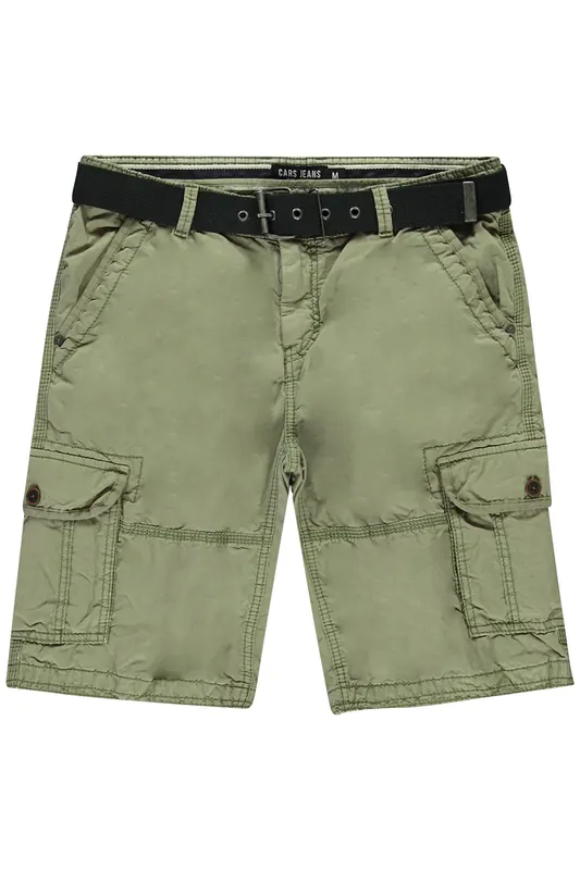 Cars Jeans Durras Short Cotton Olive Maat: XXL | Korte Broeken Outlet | Heren | Groen
