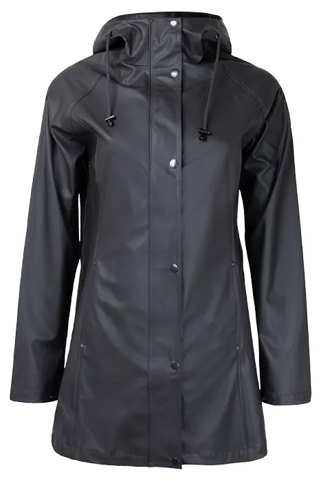 Ilse Jacobsen Rain87 Rain Coat Dark Shadow Maat: 34 | Regenjassen Outlet | Dames | Zwart