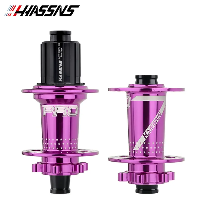 HASSNS PRO7 Piasta rowerowa 24/32 otwory szprychy z giętym przez oś 12x142 HG/XD/MS 4 szt. Uszczelnione łożysko do rowerów górskich SHIMANO Freehub