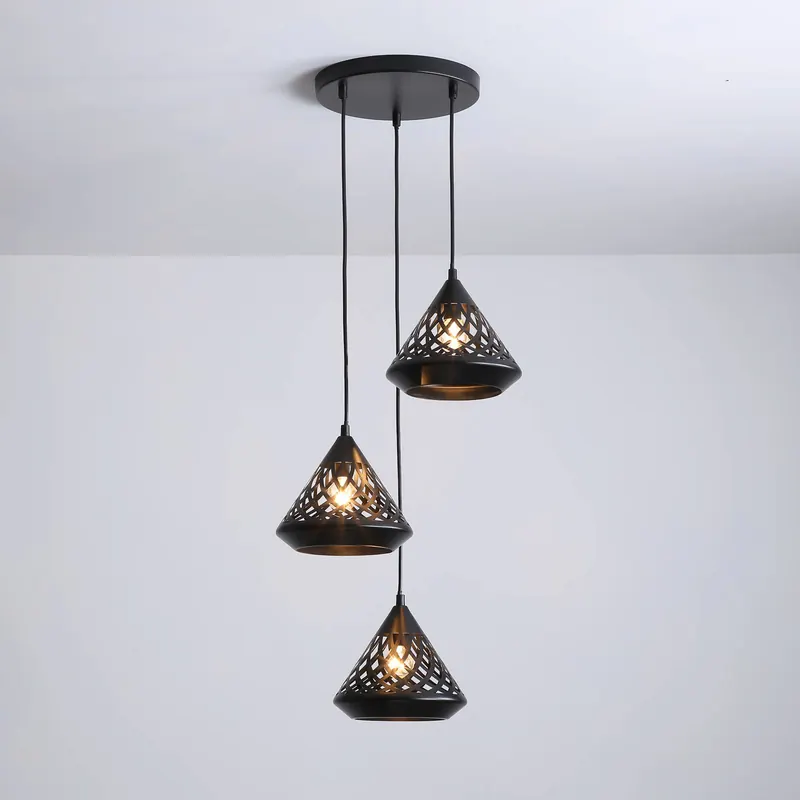 Aluminor Cone lampa wisząca, 3-punktowa