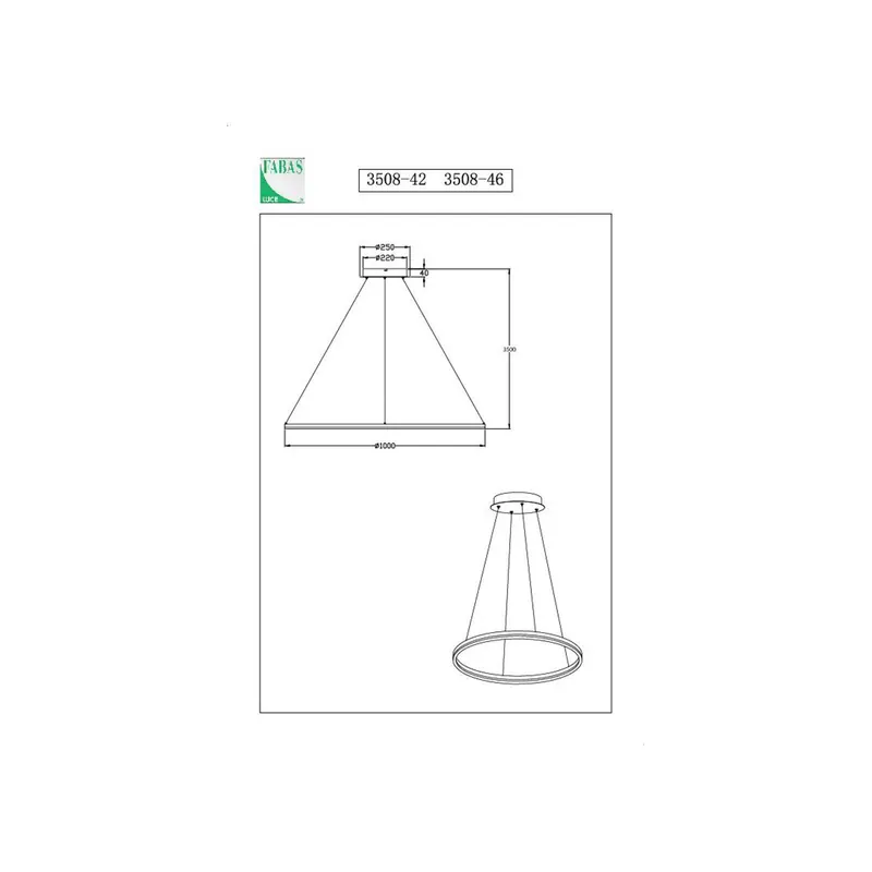 Lampa wisząca LED Giotto, Ø 100 cm, 1-punktowa, czarna
