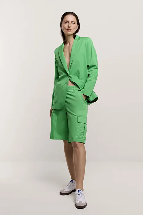 Summum Woman Blazer Cotton Stretch Island Green Maat: 38 | Blazers Outlet | Dames | Groen