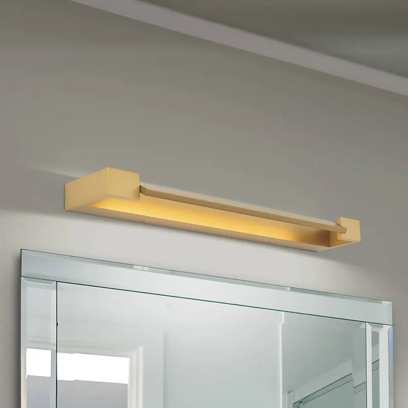 Kinkiet do łazienki Marylin LED, długość 60 cm, złoty, aluminium