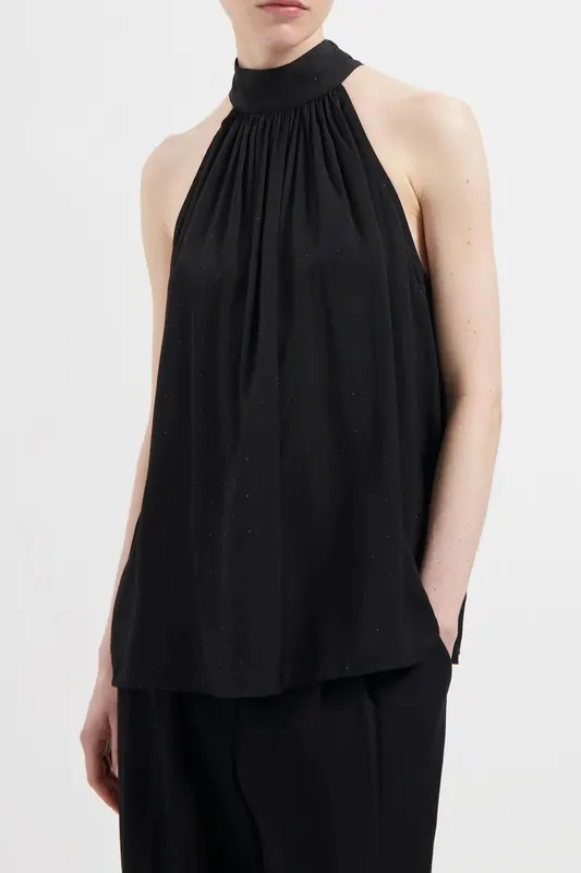 We Are Labels Nous Sommes Labels – Hazel Halter Top Black Maat: L | Blouses Outlet | Dames | Zwart