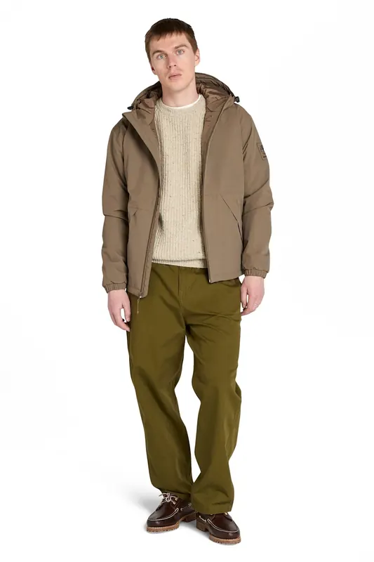 Timberland Waterproof Insulated Jacket Chocolate Chip Maat: S | Regenjassen Outlet | Heren | Bruin