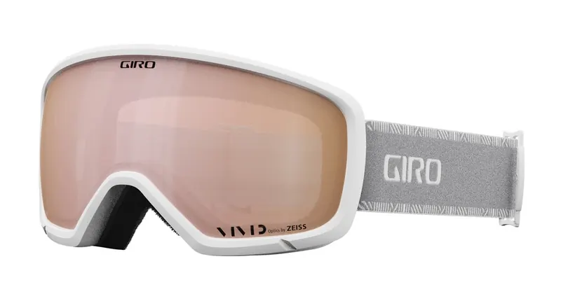 Gogle zimowe GIRO MILLIE biały &amp;amp; szary CHUTE (szyba VIVID ROSE GOLD 19-42% S2)