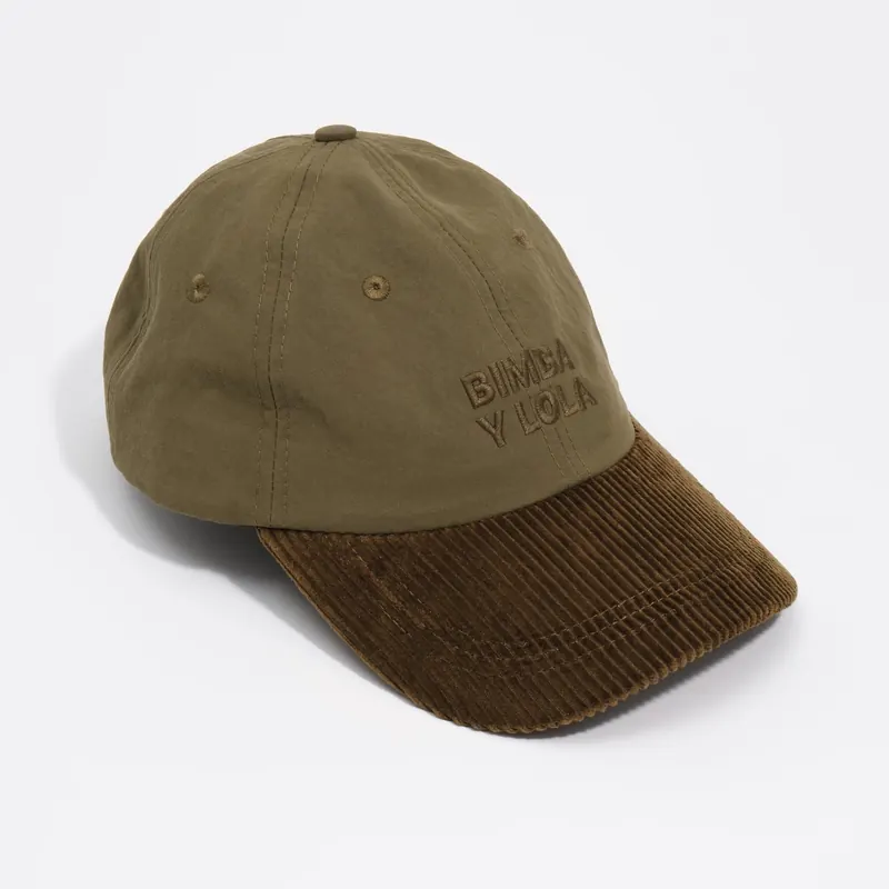 Czapka sztruks bawełna khaki