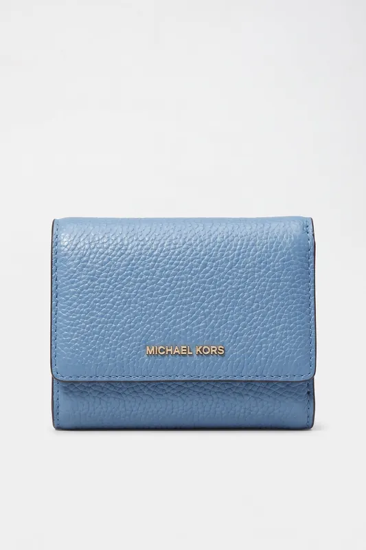 Michael Kors Medium Trifold Wallet French Blue Maat: OS | Portemonnees Outlet | Dames | Blauw