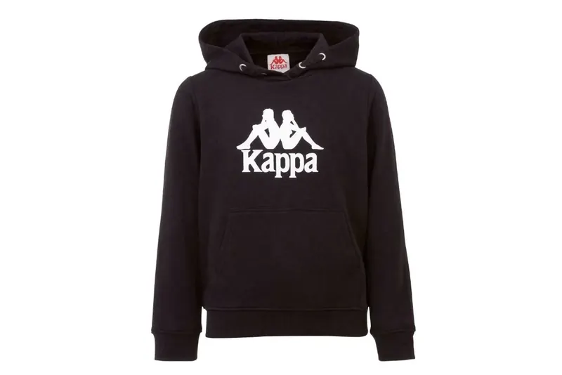 Kappa Taino Kids Hoodie 705322J-19-4006, Dla chłopca, Czarne, bluzy, bawełna, rozmiar: 140