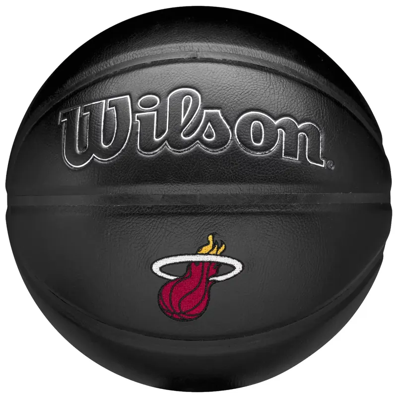 Wilson NBA Team Premiere Miami Heat Ball WZ4026416XB, Unisex, Czarne, piłki do koszykówki, Guma, rozmiar: 7