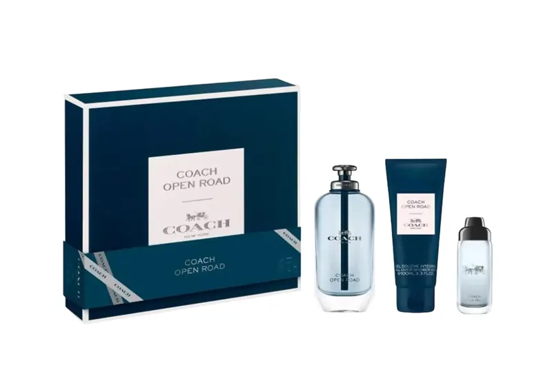 Coach Zestaw Coach: Open Road Eau De Toilette dla mężczyzn 100 ml + Open Road Eau De Toilette dla mężczyzn 15 ml + Open Road Żel pod prysznic 100 ml