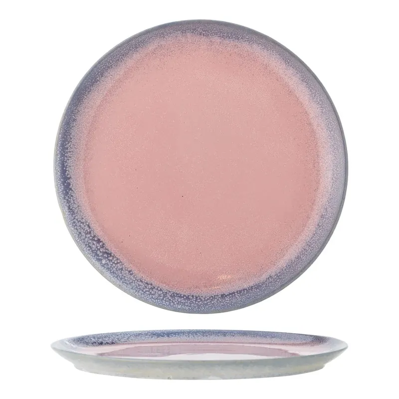 Jasnoróżowy kamionkowy talerz ø 26,5 cm Paula – Bloomingville
