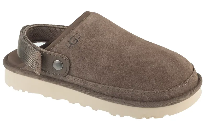 UGG Goldencoast Clog 1166915-SKP, Męskie, Szare, klapki, skóra zamszowa, rozmiar: 45