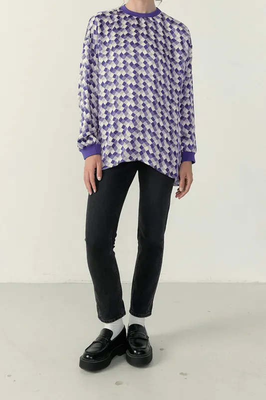 American Vintage Shaning Top Alba Maat: XS/S | Longsleeves Outlet | Dames | Paars