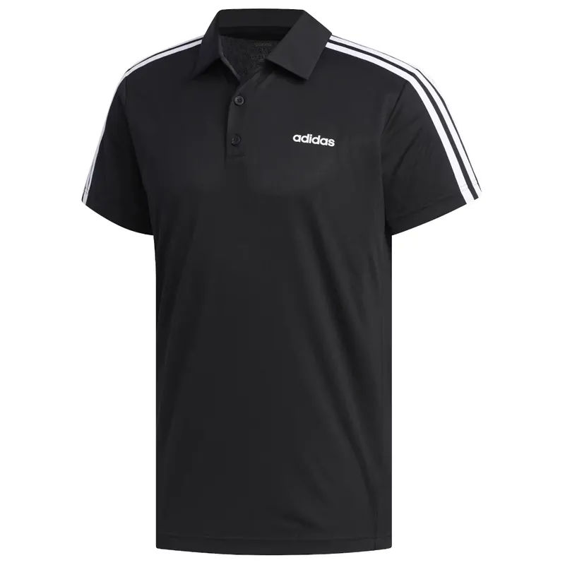 adidas Designed 2 Move 3-Stripes Polo Shirt FL0321, Męskie, Czarne, koszulki polo, poliester, rozmiar: M